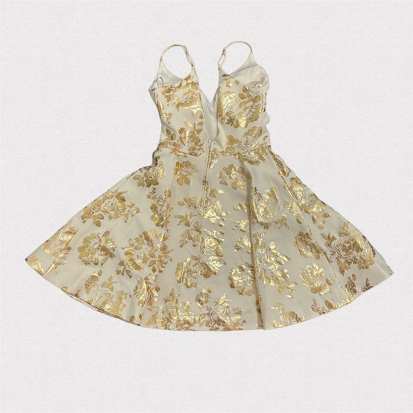 B Darlin Womens Zippered Floral Spaghetti Strap Dress, Size 3/4, NWOT - Picture 5 of 10